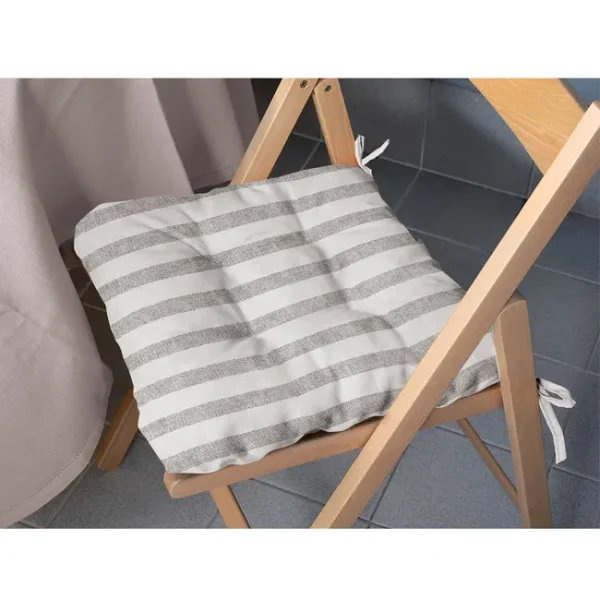Cojin morbidino para silla filo green Double Face Raya Gris